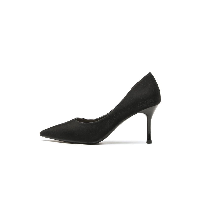 Pumps Stiletto Satin Wedding Burgundy Women's Shoes - Image 1