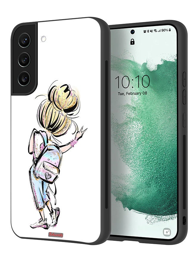 Tolwak Samsung Galaxy S21 FE 5G Protective Case Cover Back To School Girl Art - Image 1
