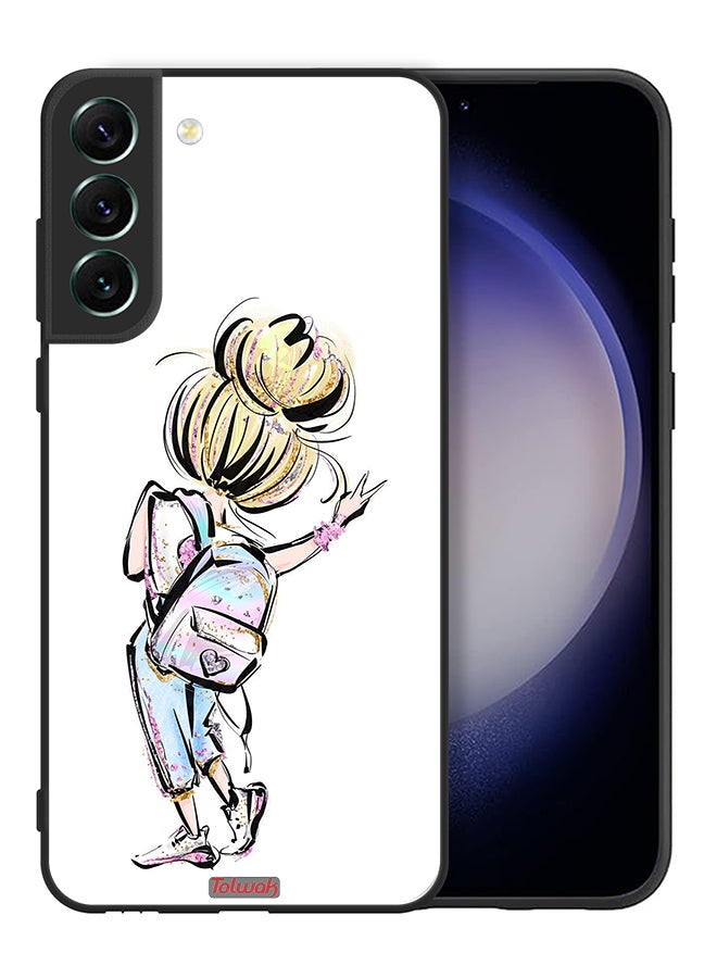 Tolwak Samsung Galaxy S21 FE 5G Protective Case Cover Back To School Girl Art - Image 2