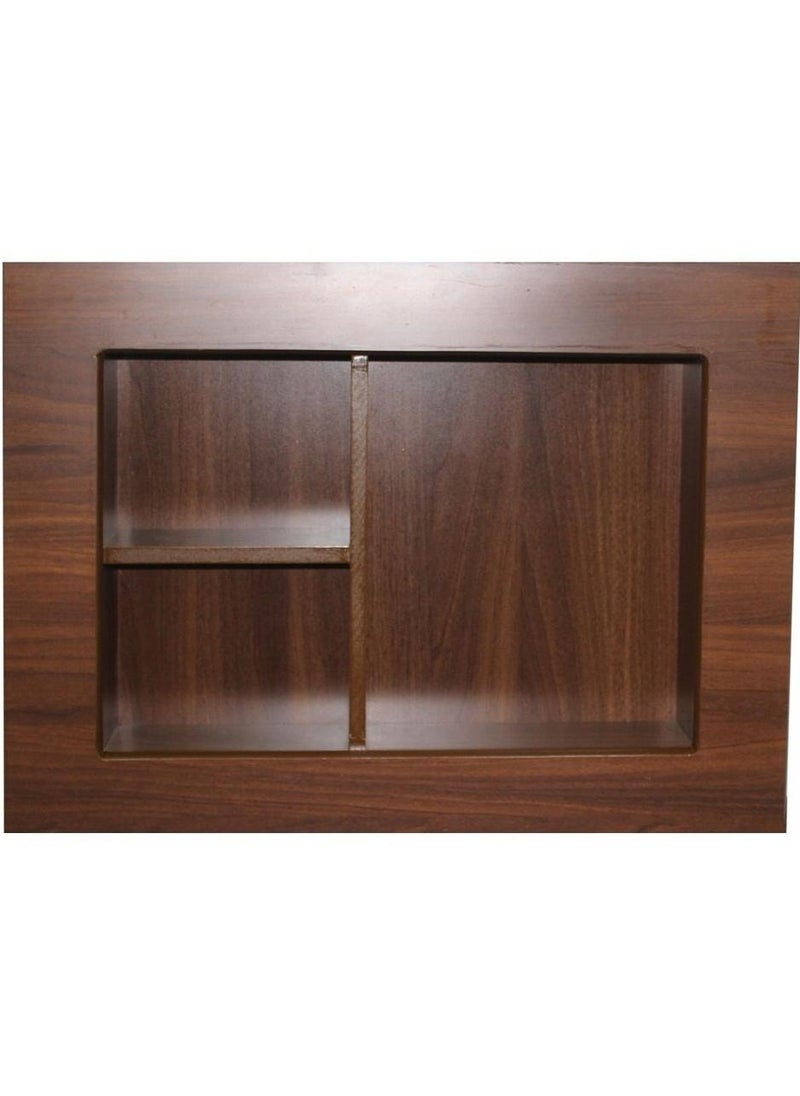 Verona Wooden decorative cover to cover the window air conditioner, brown color  - Image 1