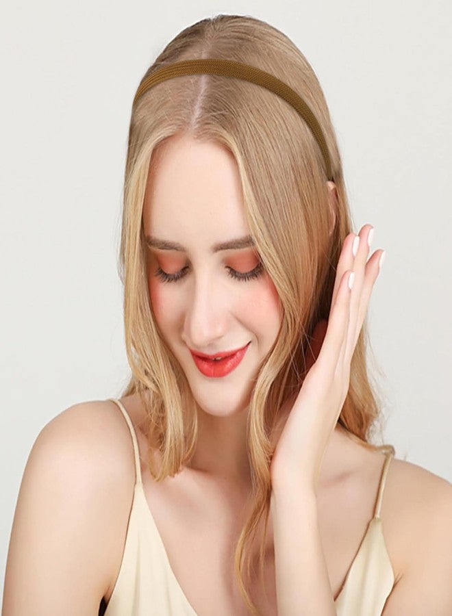 Vovii 4Pcs Thin Headbands For Women Girls No Headache Pressure Comfortable Headbands for Women Non Slip Fabric Skinny Narrow Hairbands Head Bands for Women's Hair Accessories - Image 4