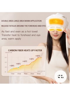 CREATIVE LIFE Wireless Remote-Controlled Eye Massager with Breathable Airbag and Heat Compression for Relieving Head Fatigue  - Image 5