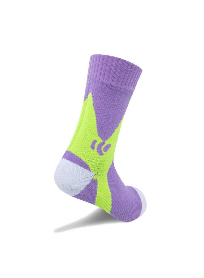 Tfo 6th Generation Outdoor Waterproof Socks Water-resistant Breathable Hiking Socks 2902573 Women's Purple Size S - Image 4