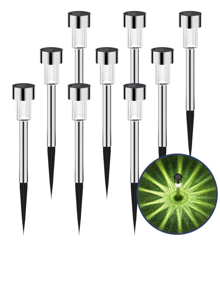 SYOSI Solar Outdoor Lights 12 Pack, Waterproof Outdoor Lights, Solar Garden Lights, Solar Powered Landscape Lighting for Pathway, Patio, Yard, Lawn, Walkway, Deck and Driveway - Image 1