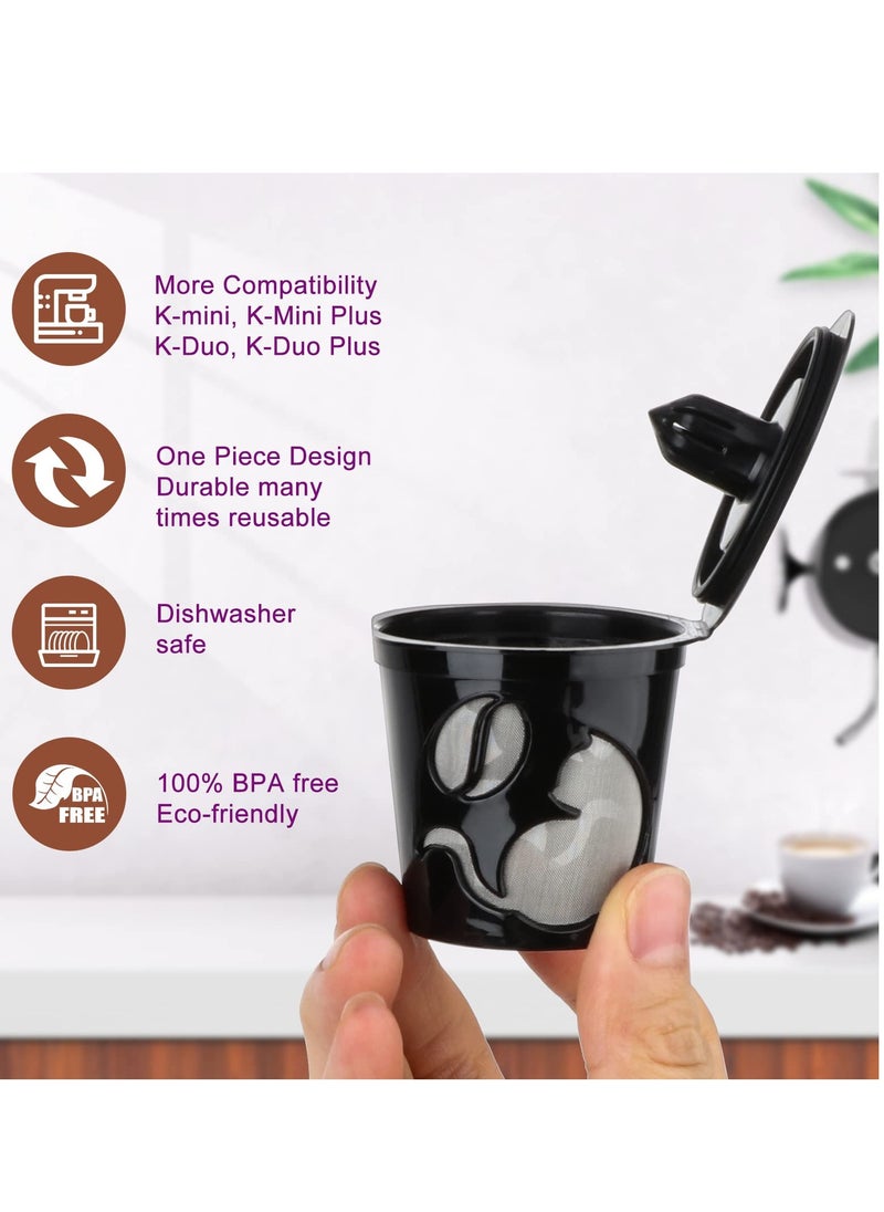 Excefore - Reusable K Cups Fit for KEURIG 2.0 1.0 K-MINI PLUS Reusable Coffee Filters Pods Universal Fit Keurig Reusable Coffee Pods Filters Leakproof 4 Pack - Image 1