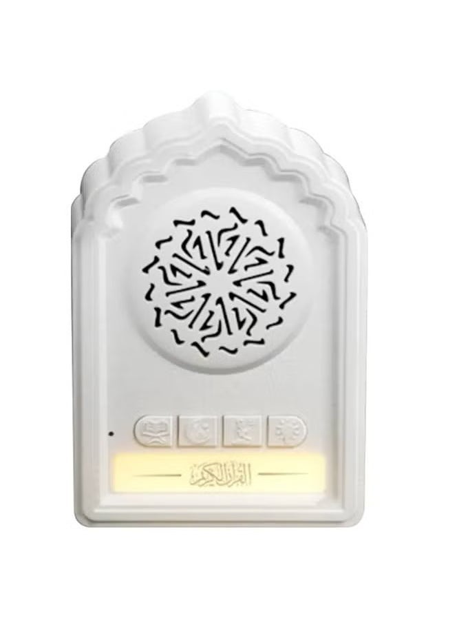Equantu QB812 Quran Wall Plug Speaker – Compact Islamic Audio Player with Full Quran Recitation, Zikir, Duas & MP3 Playback – Powerful Built-In Speaker for Home, Mosque & Office Use – Wall-Mounted Muslim Decor with Remote Control and LED Indicator  - Image 1