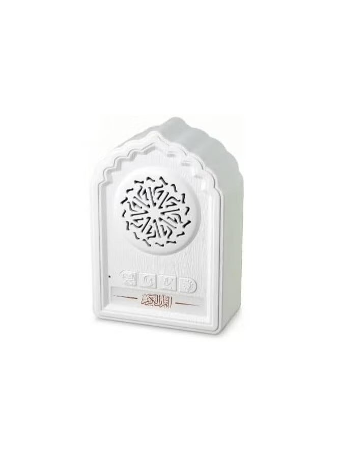 Equantu QB812 Quran Wall Plug Speaker – Compact Islamic Audio Player with Full Quran Recitation, Zikir, Duas & MP3 Playback – Powerful Built-In Speaker for Home, Mosque & Office Use – Wall-Mounted Muslim Decor with Remote Control and LED Indicator  - Image 3