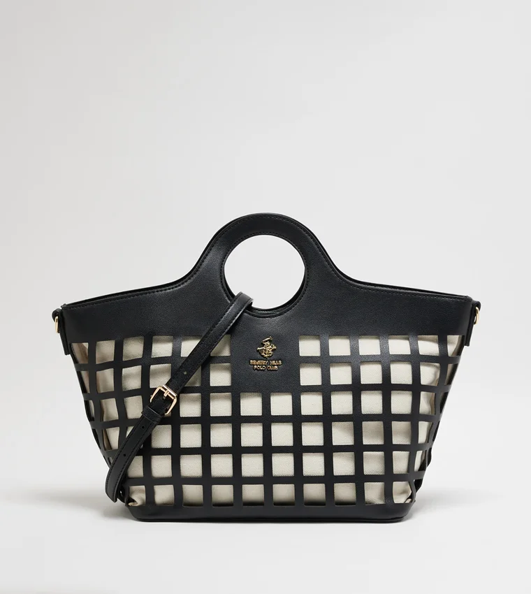 بيفرلي هيلز بولو كلوب حقيبة يد بتفاصيل شعار