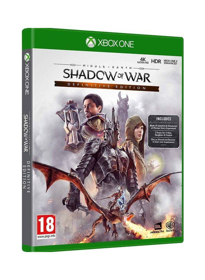 دبليو بي جيمز لعبة الفيديو "Middle-Earth Shadow of War" - (إصدار عالمي) - xbox_one - Image 2