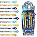 TINYMILLS 24 Pcs Outer Space Rocket Multi Point Stackable Push Pencil Assortment with Eraser for Space Birthday Party Favor Prize Carnival Goodie Bag Stuffers Classroom Rewards - Image 3