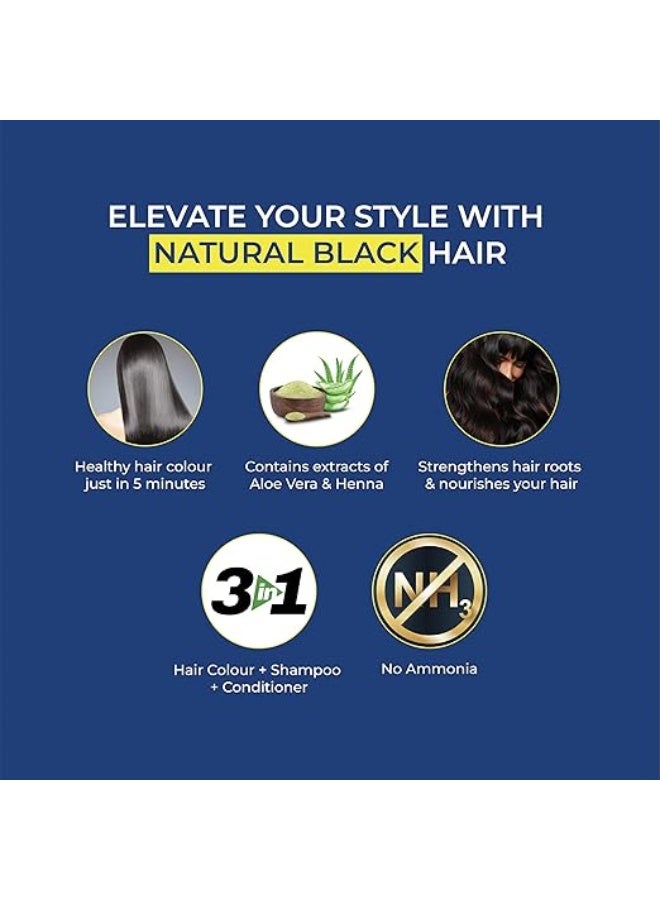 BSY Malano Henna Hair Color Black – 15Ml, Pack Of 10 - Image 3