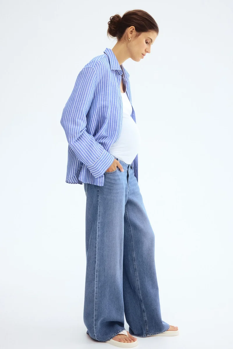 H&M MAMA Wide Low Jeans