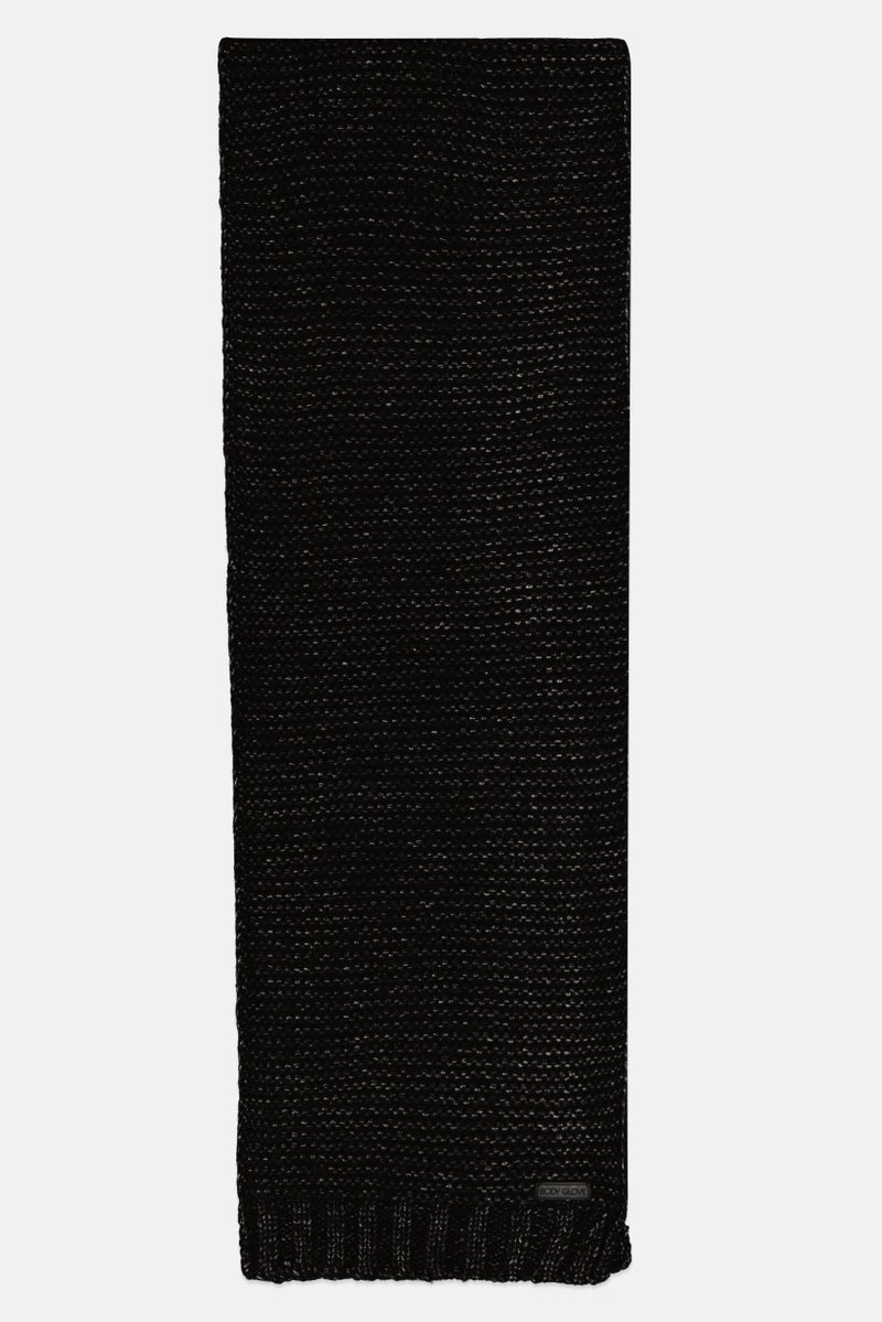 Body Glove Women Textured Scarf L 154 x H 25 cm, Black  - Image 2