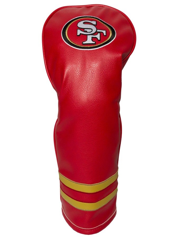 غطاء رأس مضرب غولف كلاسيكي لفريق سان فرانسيسكو 49ers من دوري كرة القدم الأمريكية، تصميم أنيق، تصميم كلاسيكي وتطريز رائع