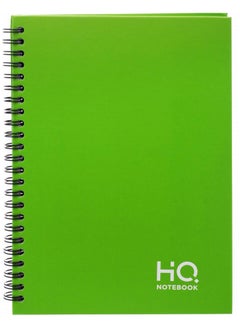 HQ A4 Size Wire Bound Hard Cover Notebook With 160 Pages Green  - Image 1