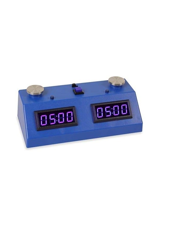ZMF-II Chess Clock - Dark Blue with Blue LED