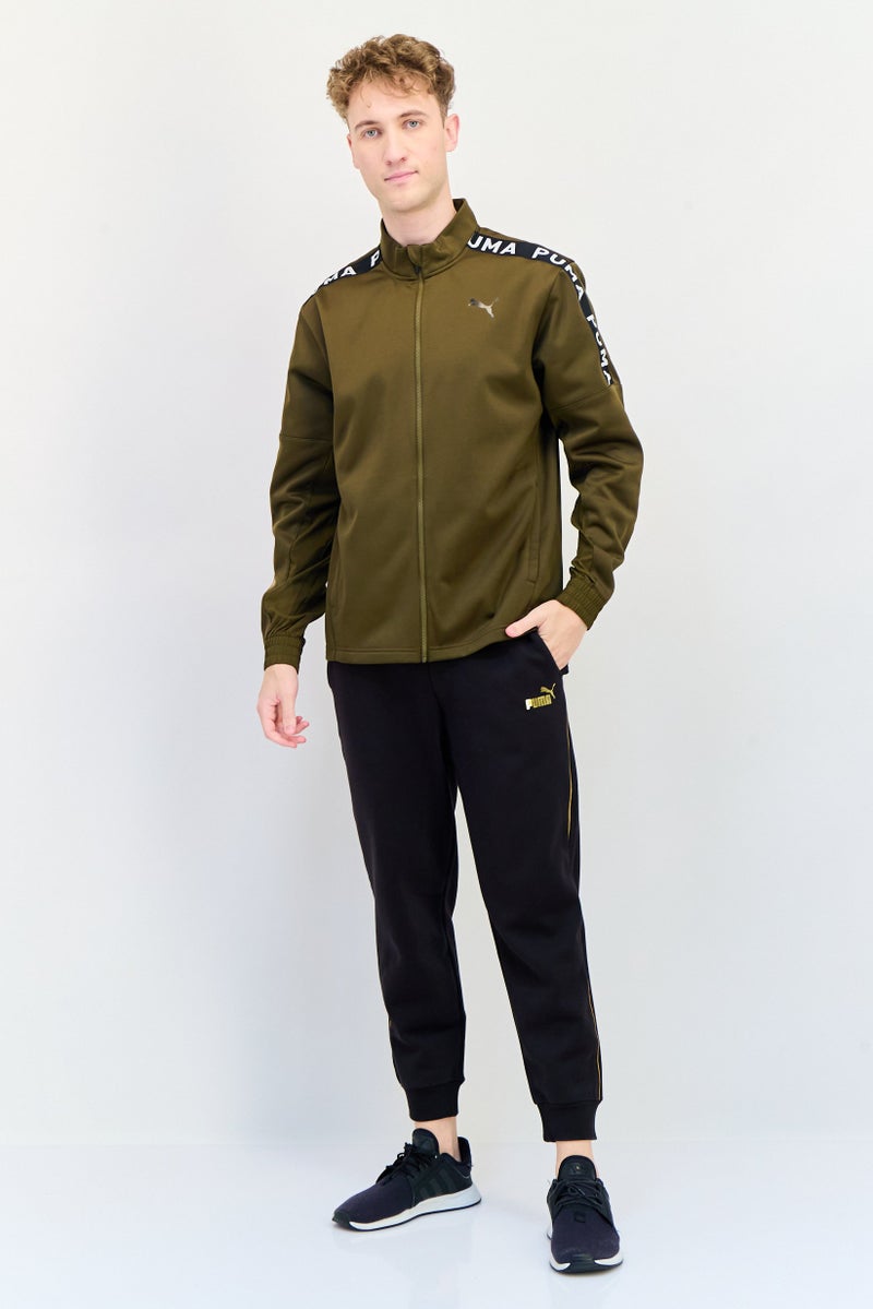 PUMA Men Sportswear Fit Long Sleeve Training Jackets, Olive - Image 4