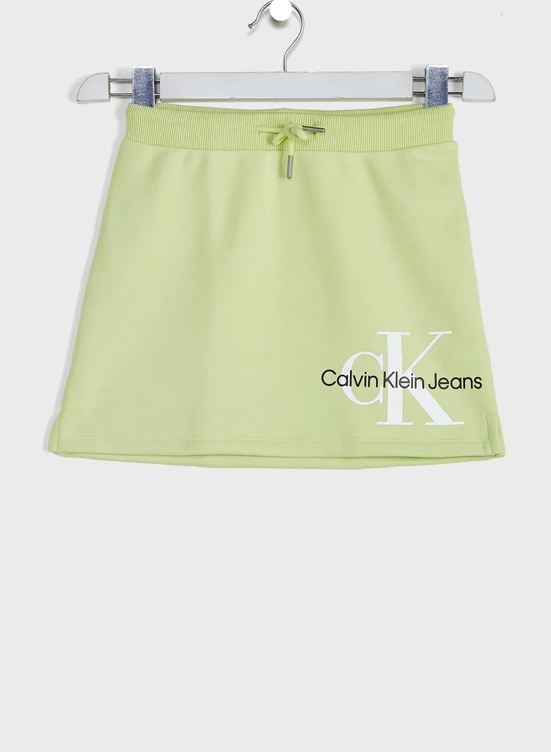 Calvin Klein Jeans Kids Monogram Logo Skirt