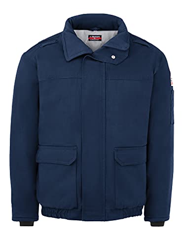 Bulwark FR mens Heavyweight Fr Insulated Bomber Jacket, Navy, Small US - Image 4