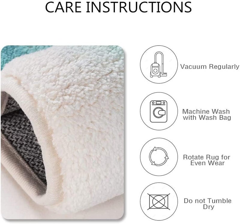Brikipth AntiSlip Large Bath Mat Bathing Room Rug Quick Drying Mat Bathroom WaterAbsorbing QuickDrying Floor Mat NonSlip Carpet Soft Cushion Bathtub Floor Mat 5 x 10 cm - Image 5