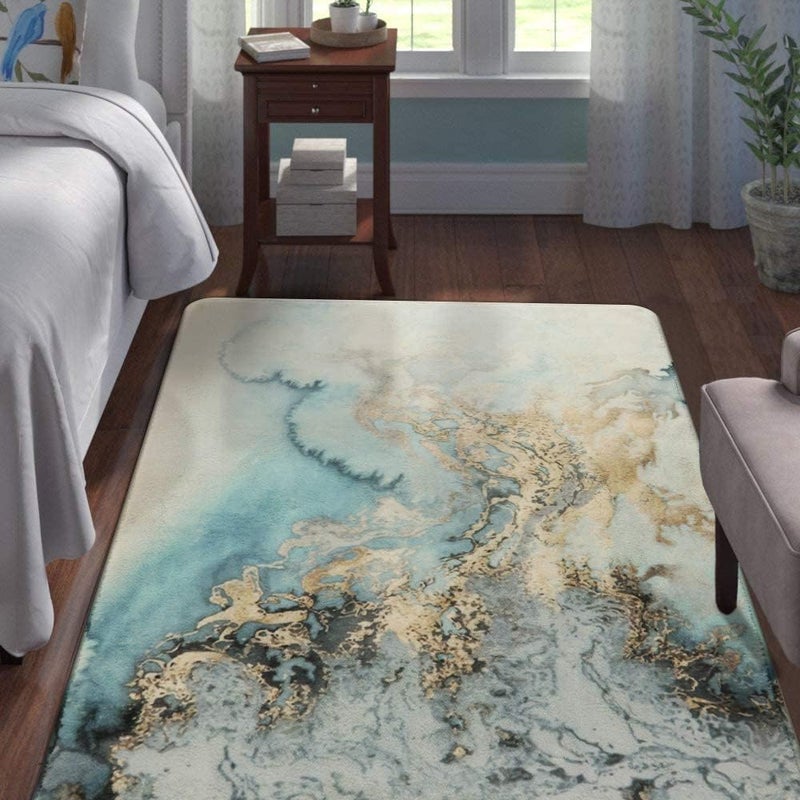 Brikipth AntiSlip Large Bath Mat Bathing Room Rug Quick Drying Mat Bathroom WaterAbsorbing QuickDrying Floor Mat NonSlip Carpet Soft Cushion Bathtub Floor Mat 5 x 10 cm - Image 2