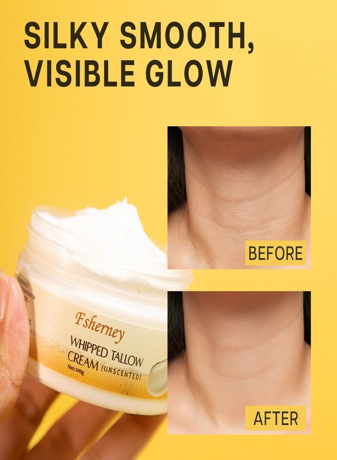 VRAIKO Fsherney Whipped Tallow Balm, Grass-Fed Beef Tallow for Skin with Shea Butter Niacinamide and Squalane, Moisturizer for Hydration, Nourishment, Fine Lines and Elasticity, 3.5oz/100g - Image 5