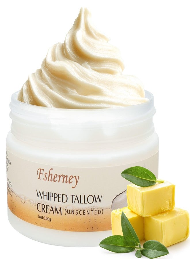 VRAIKO Fsherney Whipped Tallow Balm, Grass-Fed Beef Tallow for Skin with Shea Butter Niacinamide and Squalane, Moisturizer for Hydration, Nourishment, Fine Lines and Elasticity, 3.5oz/100g - Image 1