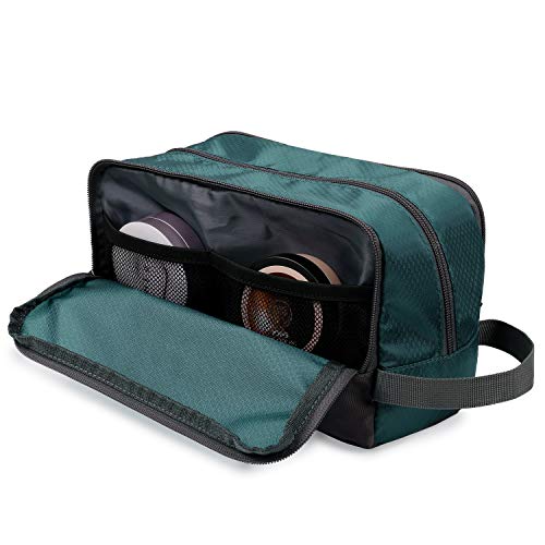 WANDF Toiletry Bag for Men Hanging Dopp Kit Water Resistant Shaving Bag Small Toiletry Bag for Traveling (malachite green) - Image 4