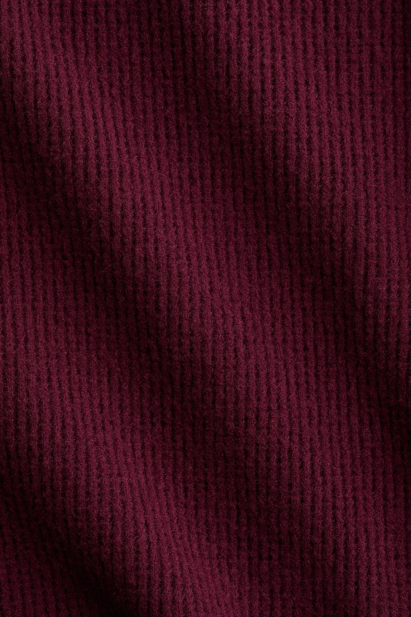 اتش اند ام كارديغان من نسيج بنمط الوافل