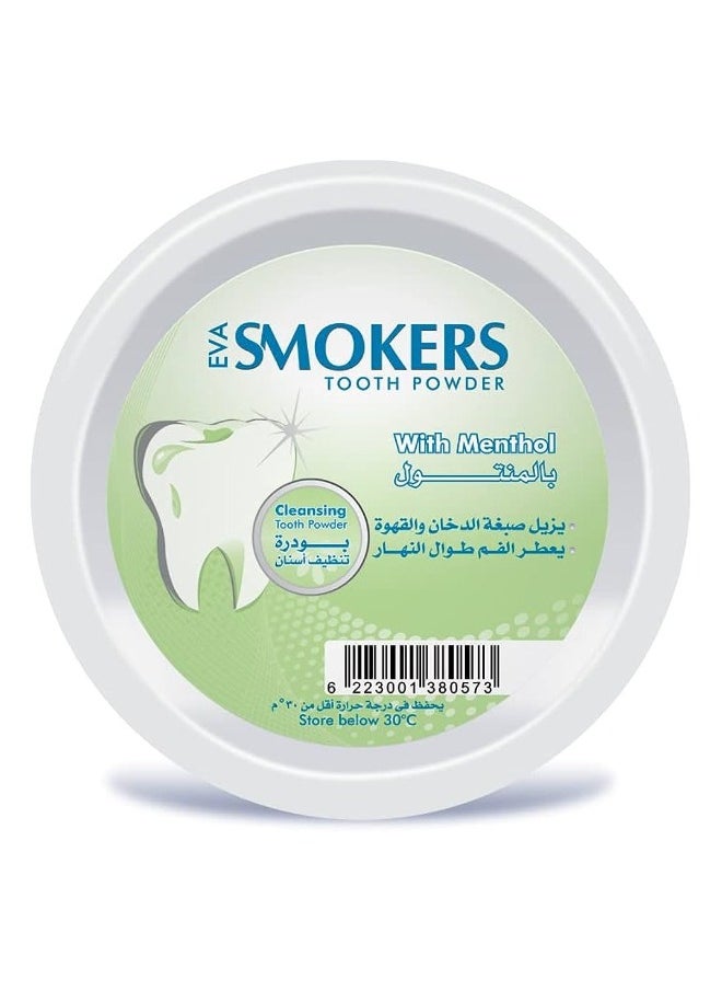 Eva - Two Pieces Of Smokers Tooth Powder With Menthol 2x40g - Image 1