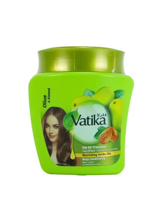 Vatika Olive and Almond Hair Mask With Nourishing Vatika Oils For Deep Conditioning- 500gm - Image 1
