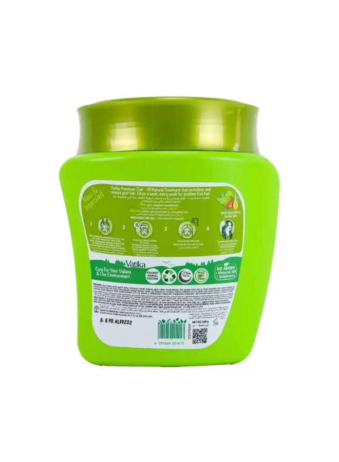 Vatika Olive and Almond Hair Mask With Nourishing Vatika Oils For Deep Conditioning- 500gm - Image 2