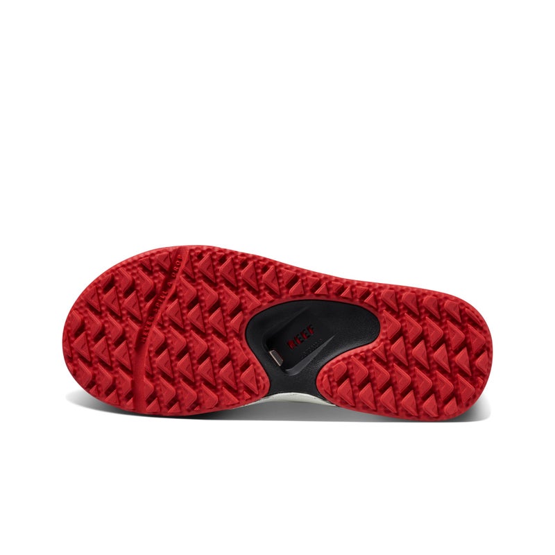 Reef Fanning Pregame Mens Bottle Opener Flip Flop, Arch Support, Durable Outsole, Water Friendly, Black/Red, 8 - Image 4