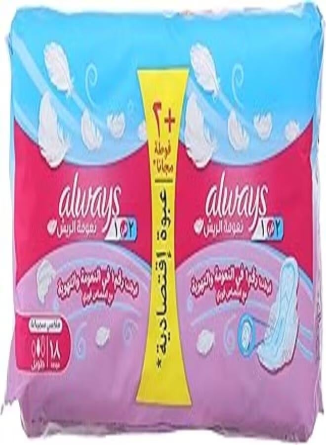 أولويز ALWAYS MAXI THICK COTTON FEATHER SOFT LONG 18PCS