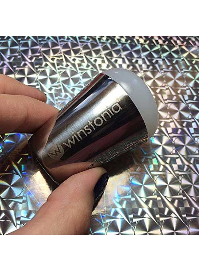 Winstonia Nail Art Stamper Jumbo Size for Nail Stamping Plate | Sticky Soft Marshmallow Pad | MILKY WHITE - Image 5