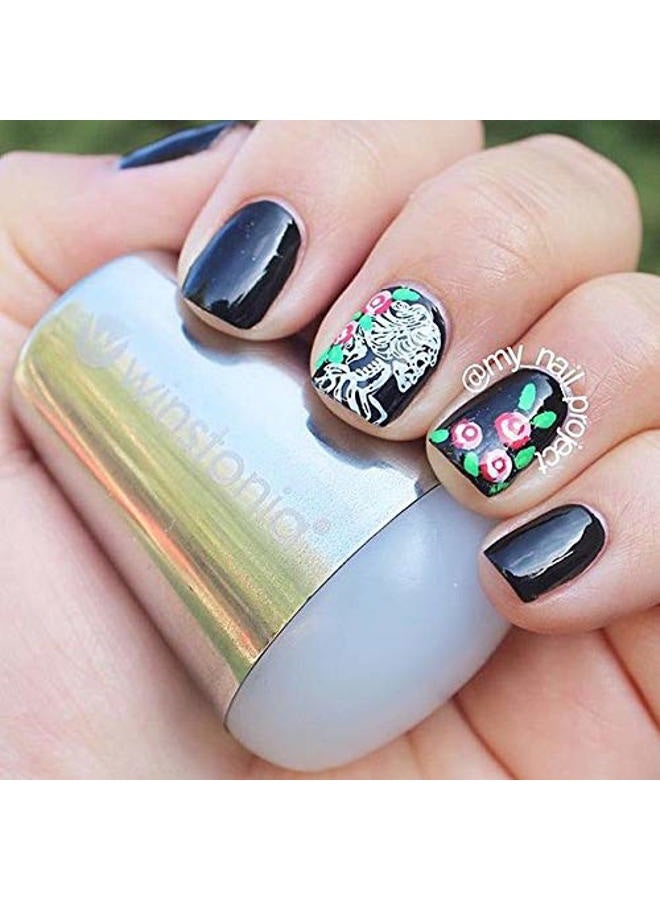 Winstonia Nail Art Stamper Jumbo Size for Nail Stamping Plate | Sticky Soft Marshmallow Pad | MILKY WHITE - Image 4