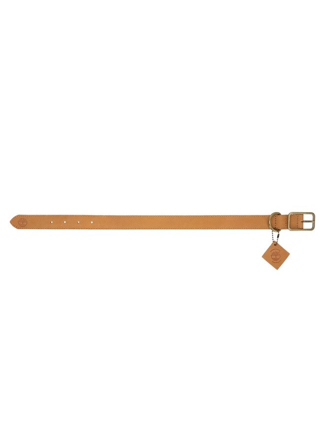 Timberland Leather Dog Collar, Heavy Duty Dog Collar, Strong Leather, Small Medium Large Dogs (10” – 17” Neck) - Image 2