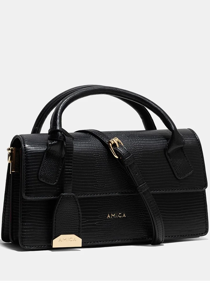 أميكا AMICA Mia Structured Mini Bag - Black