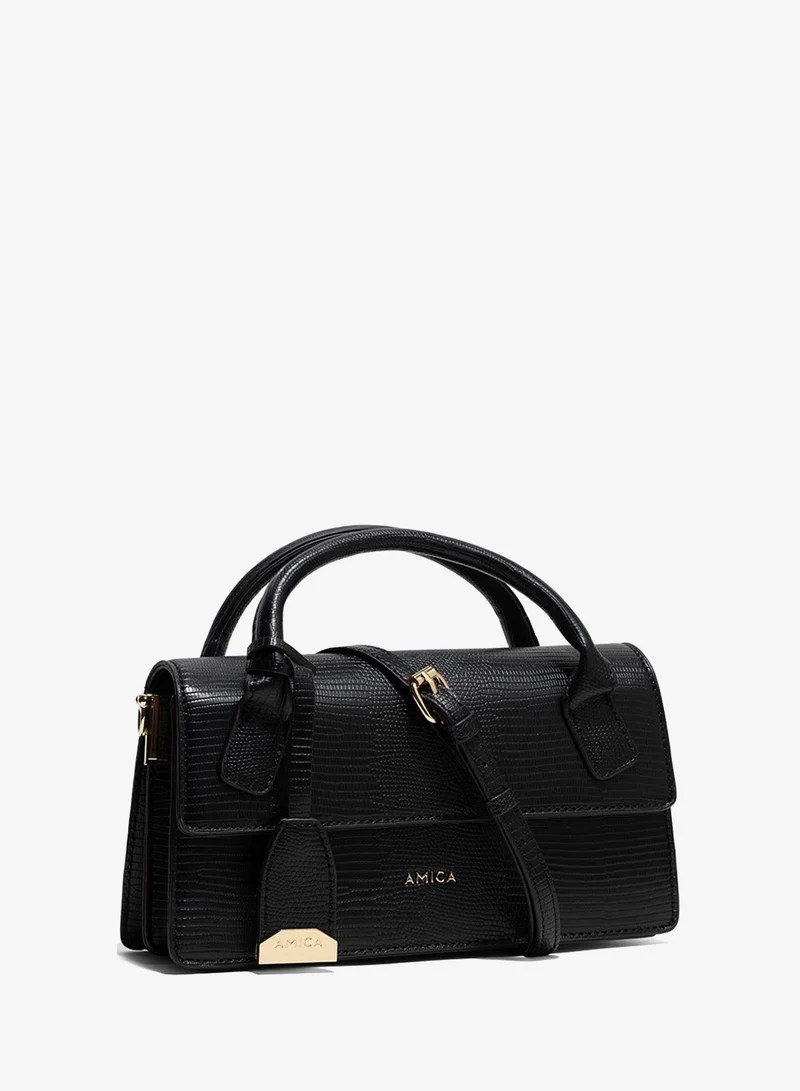 أميكا AMICA Mia Structured Mini Bag - Black