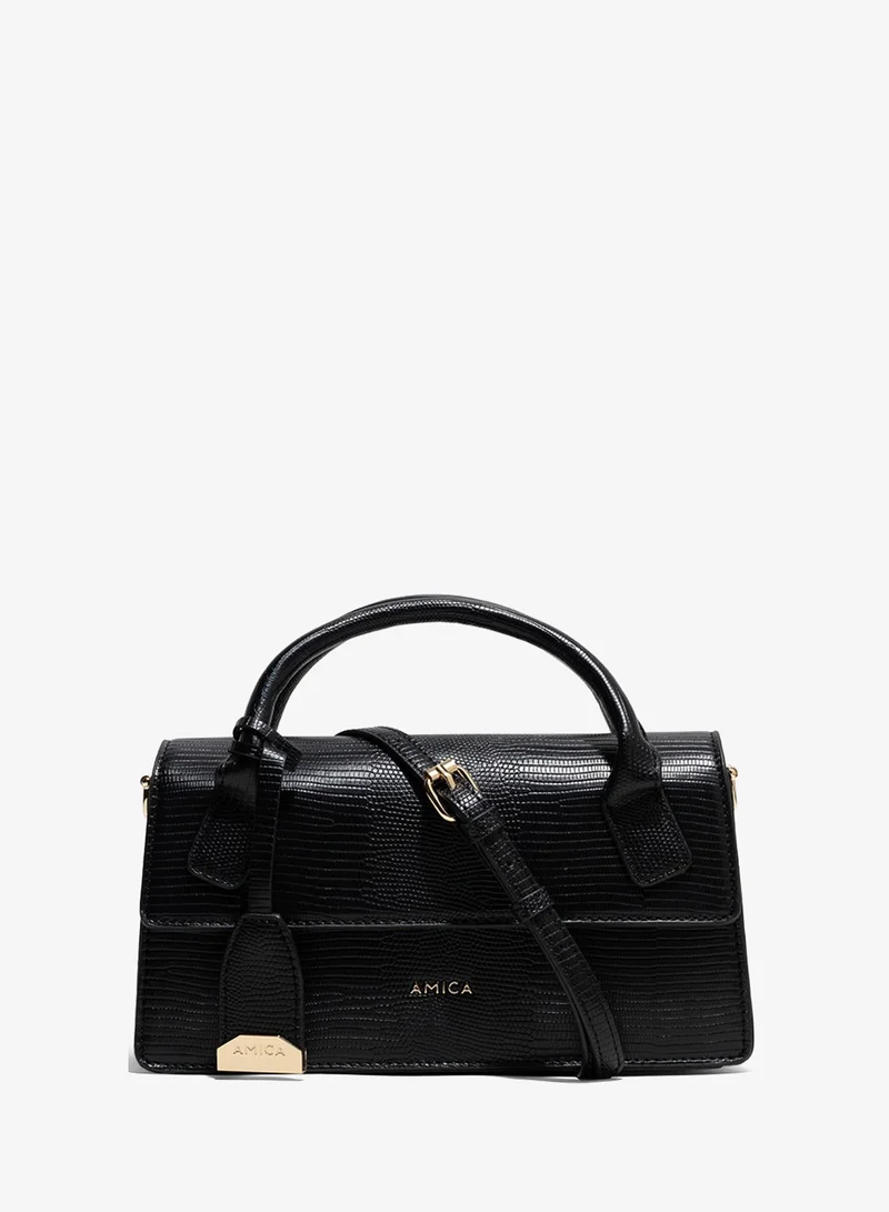 أميكا AMICA Mia Structured Mini Bag - Black