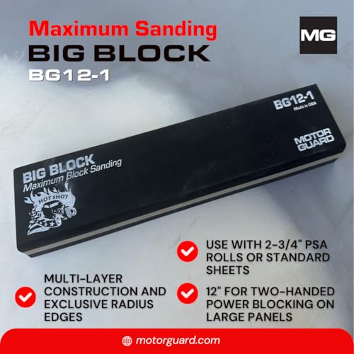 Motor Guard - Big-Block Maximum Sanding Block 12 (BG12-1), One Size - Image 2