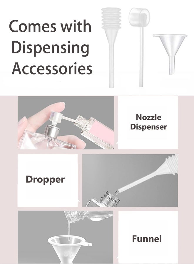 McmhyingPop 10ml Perfume Atomizer, Portable Empty Mini Spray Bottle for Perfume, Liquid Sprayer, Rotating Design Use Aluminum Shell And Glass Liner, Pink - Image 3