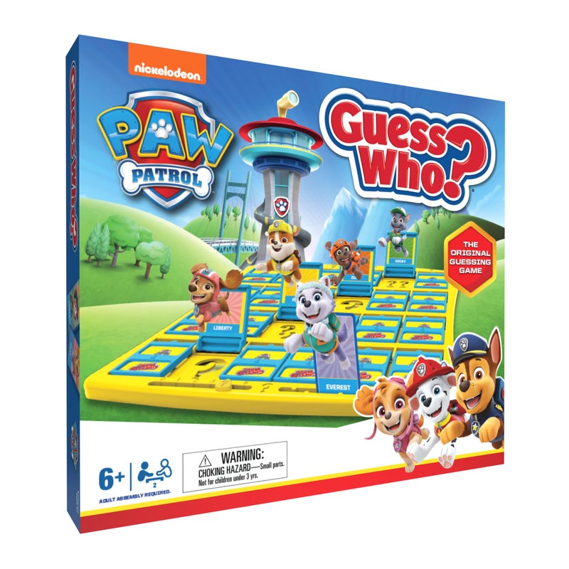 USAopoly Guess Who? PAW Patrol Board Game, Featuring Chase, Rocky, Skye, and More, Officially Licensed Nickelodeon PAW Patrol Game, Family-Friendly Children's Mystery Game of Deduction, Ages 6 & Up - Image 1