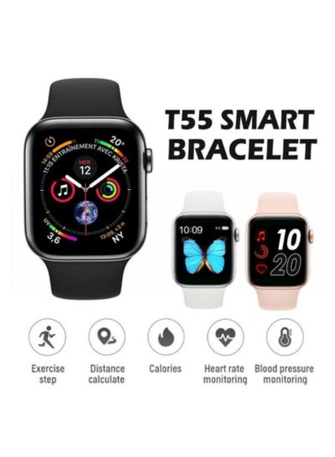 ACLIX T55 Smart Watch Full Curved Touch Screen Bluetooth Call Rotating Crown Always On Display Lock Screen Password Heart Rate Sports Fitness Tracker - Image 3