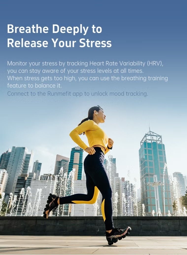 باس تيك ساعة ذكية للرجال GTR2، شاشة عرض دائمة، مكالمات بلوتوث، ساعة لياقة بدنية مقاومة للماء، متوافقة مع نظامي Android وiOS منتصف الليل - Image 4