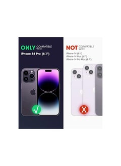 SupCase Unicorn Beetle EdgeMag Case for iPhone 14 Pro 6.1", Compatible with MagSafe Slim Frame Clear Protective Case with Built-in Screen Protector  - Image 3