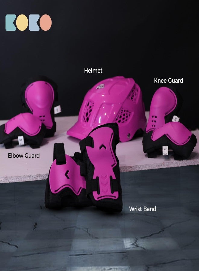 Koko Dragon Kids Skating & Cycling Helmet | Protective Gear for Boys & Girls (Pink, Medium 560 MM) - Image 5