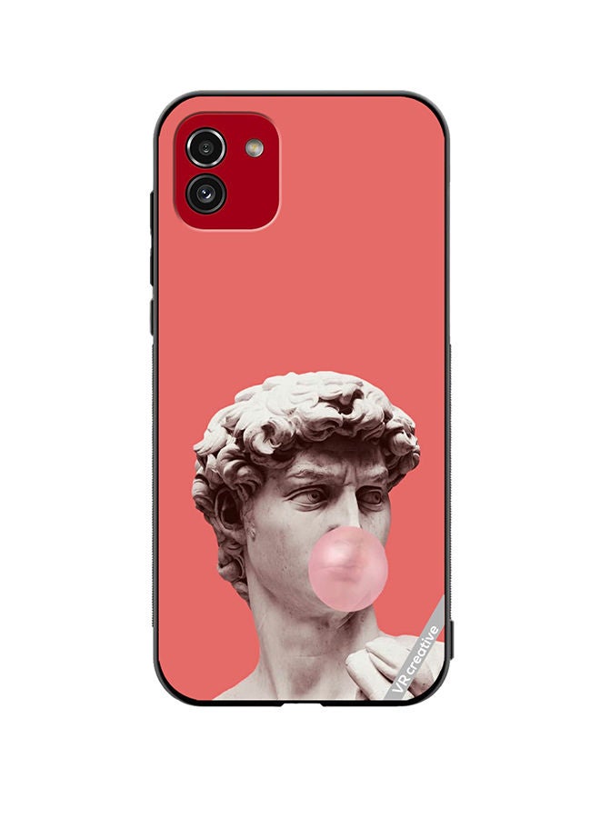 VR CREATIVE Protective Case Cover For Samsung Galaxy A03 Gum, Estetichs, Retrowave Design Multicolour - Image 1