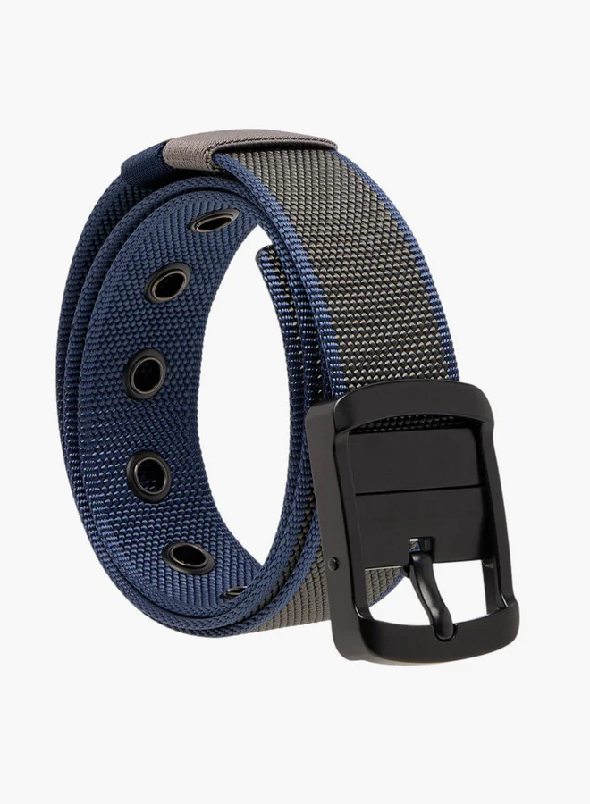 Textured Belt with Pin Buckle Closure