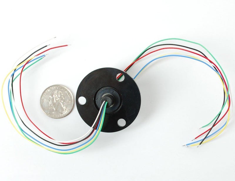 Adafruit 736 Slip Ring with Flange, 22 mm Diameter, 6 Wire, 240V/2A - Image 4